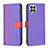 Funda de Cuero Cartera con Soporte Carcasa B13F para Samsung Galaxy M33 5G Morado