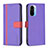 Funda de Cuero Cartera con Soporte Carcasa B13F para Xiaomi Redmi K40 Pro+ Plus 5G Morado