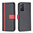 Funda de Cuero Cartera con Soporte Carcasa B13F para Xiaomi Redmi Note 11 Pro 4G Negro