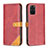 Funda de Cuero Cartera con Soporte Carcasa B14F para Samsung Galaxy S20 Plus 5G Rojo