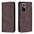 Funda de Cuero Cartera con Soporte Carcasa B15F para Huawei Honor 50 5G Marron