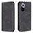 Funda de Cuero Cartera con Soporte Carcasa B15F para Huawei Honor 50 5G Negro