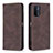 Funda de Cuero Cartera con Soporte Carcasa B15F para Oppo A54 5G Marron