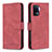 Funda de Cuero Cartera con Soporte Carcasa B15F para Oppo F19 Pro Rojo