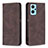 Funda de Cuero Cartera con Soporte Carcasa B15F para Oppo K10 4G Marron