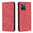 Funda de Cuero Cartera con Soporte Carcasa B15F para Realme C31 Rojo