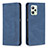 Funda de Cuero Cartera con Soporte Carcasa B15F para Realme C35 Azul