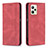 Funda de Cuero Cartera con Soporte Carcasa B15F para Realme C35 Rojo