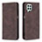 Funda de Cuero Cartera con Soporte Carcasa B15F para Samsung Galaxy A22 4G Marron