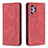 Funda de Cuero Cartera con Soporte Carcasa B15F para Samsung Galaxy A32 5G Rojo