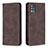 Funda de Cuero Cartera con Soporte Carcasa B15F para Samsung Galaxy A51 5G Marron