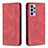 Funda de Cuero Cartera con Soporte Carcasa B15F para Samsung Galaxy A73 5G Rojo