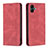 Funda de Cuero Cartera con Soporte Carcasa B15F para Samsung Galaxy F04 Rojo