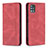 Funda de Cuero Cartera con Soporte Carcasa B15F para Samsung Galaxy M40S Rojo