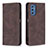 Funda de Cuero Cartera con Soporte Carcasa B15F para Samsung Galaxy M52 5G Marron