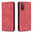 Funda de Cuero Cartera con Soporte Carcasa B15F para Samsung Galaxy S20 FE (2022) 5G Rojo