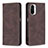 Funda de Cuero Cartera con Soporte Carcasa B15F para Xiaomi Redmi K40 Pro 5G Marron