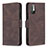 Funda de Cuero Cartera con Soporte Carcasa B15F para Xiaomi Redmi Note 10 5G Marron