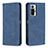 Funda de Cuero Cartera con Soporte Carcasa B15F para Xiaomi Redmi Note 10 Pro 4G Azul