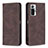 Funda de Cuero Cartera con Soporte Carcasa B15F para Xiaomi Redmi Note 10 Pro 4G Marron