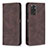 Funda de Cuero Cartera con Soporte Carcasa B15F para Xiaomi Redmi Note 11 4G (2022) Marron