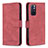 Funda de Cuero Cartera con Soporte Carcasa B15F para Xiaomi Redmi Note 11 5G Rojo