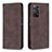 Funda de Cuero Cartera con Soporte Carcasa B15F para Xiaomi Redmi Note 11 Pro 4G Marron