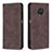 Funda de Cuero Cartera con Soporte Carcasa B15F para Xiaomi Redmi Note 9 Pro Marron