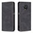 Funda de Cuero Cartera con Soporte Carcasa B15F para Xiaomi Redmi Note 9S Negro