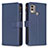 Funda de Cuero Cartera con Soporte Carcasa B16F para Nokia C22 Azul