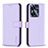 Funda de Cuero Cartera con Soporte Carcasa B16F para Realme C55 Purpura Claro