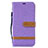 Funda de Cuero Cartera con Soporte Carcasa B16F para Samsung Galaxy M20 Purpura Claro