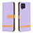 Funda de Cuero Cartera con Soporte Carcasa B16F para Samsung Galaxy M53 5G Purpura Claro