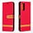 Funda de Cuero Cartera con Soporte Carcasa B16F para Samsung Galaxy S20 FE (2022) 5G Rojo