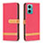 Funda de Cuero Cartera con Soporte Carcasa B16F para Xiaomi Redmi Note 11E 5G Rojo