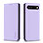 Funda de Cuero Cartera con Soporte Carcasa B17F para Google Pixel 7 5G Purpura Claro