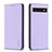 Funda de Cuero Cartera con Soporte Carcasa B17F para Google Pixel 7 Pro 5G Purpura Claro