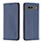 Funda de Cuero Cartera con Soporte Carcasa B17F para Google Pixel 7a 5G Azul