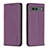 Funda de Cuero Cartera con Soporte Carcasa B17F para Google Pixel 7a 5G Morado