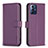 Funda de Cuero Cartera con Soporte Carcasa B17F para Motorola Moto G Power (2022) Morado