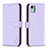 Funda de Cuero Cartera con Soporte Carcasa B17F para Nokia C12 Plus Purpura Claro