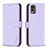 Funda de Cuero Cartera con Soporte Carcasa B17F para Nokia C210 Purpura Claro