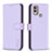 Funda de Cuero Cartera con Soporte Carcasa B17F para Nokia C22 Purpura Claro