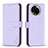 Funda de Cuero Cartera con Soporte Carcasa B17F para Realme V50s 5G Purpura Claro