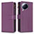 Funda de Cuero Cartera con Soporte Carcasa B17F para Xiaomi Civi 3 5G Morado