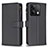 Funda de Cuero Cartera con Soporte Carcasa B17F para Xiaomi Redmi Note 13 5G Negro