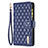 Funda de Cuero Cartera con Soporte Carcasa B18F para Oppo A2 5G Azul