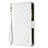 Funda de Cuero Cartera con Soporte Carcasa B18F para Oppo A2 5G Blanco