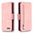 Funda de Cuero Cartera con Soporte Carcasa B18F para Samsung Galaxy A51 4G Oro Rosa