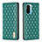 Funda de Cuero Cartera con Soporte Carcasa B19F para Xiaomi Mi 11i 5G Verde